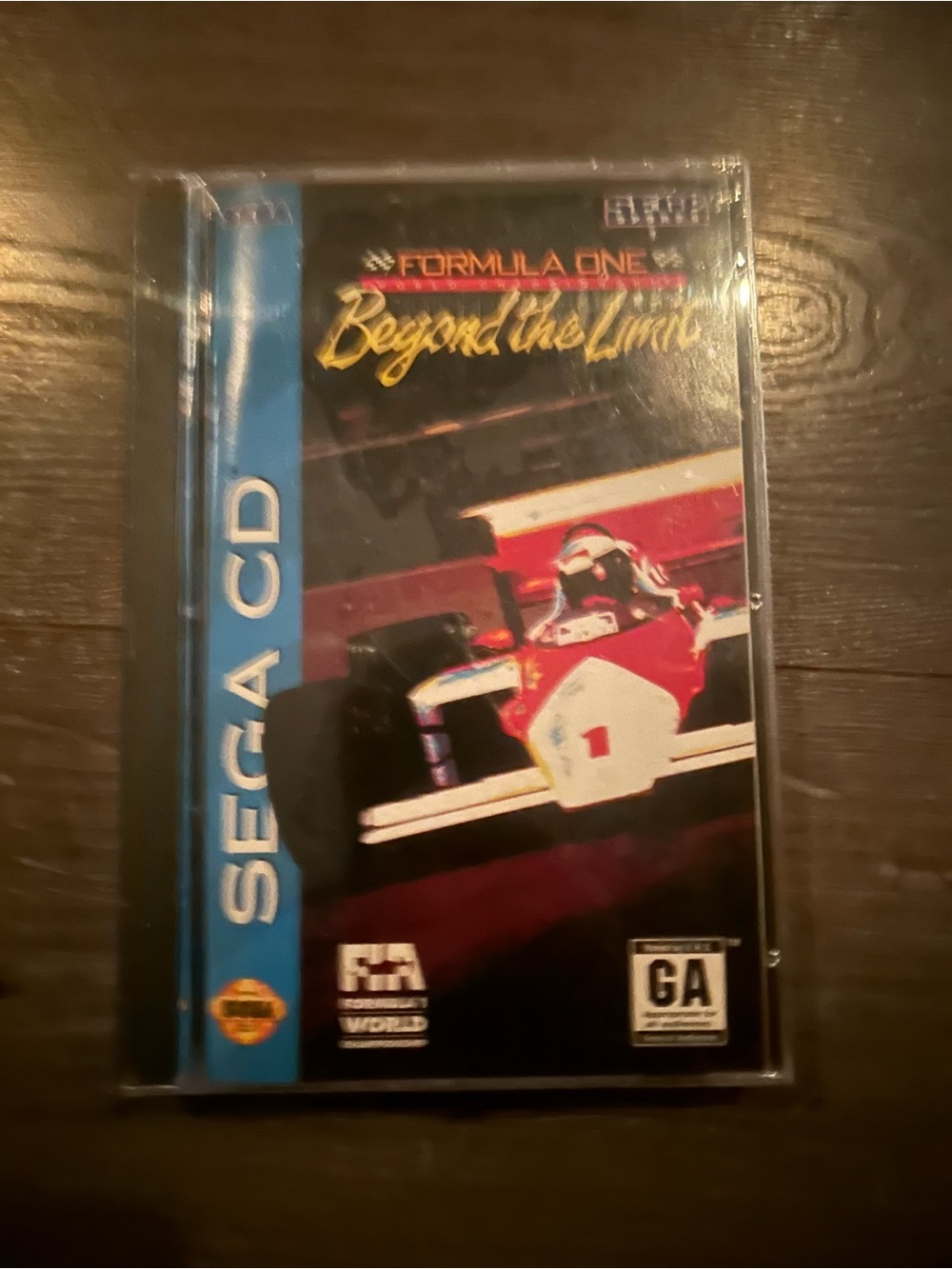 Sega CD Formula One: Beyond the Limit - Black/Red Sega CD Game - Factory sealed